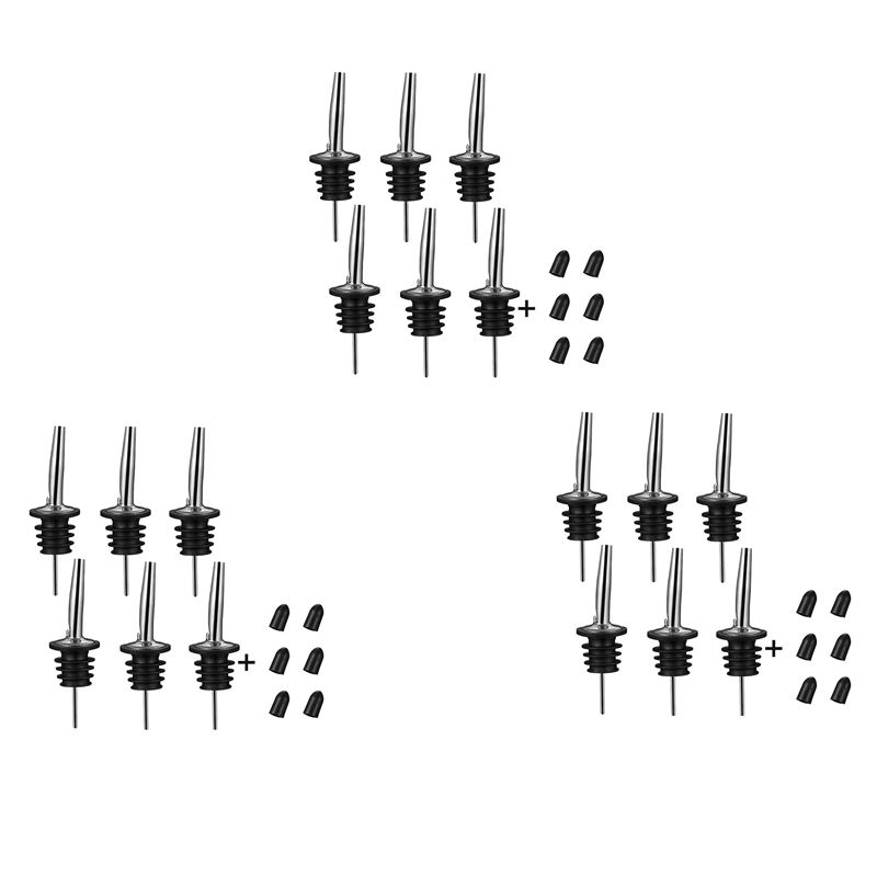 Speed Pourer Cap - A25F-18Pc صمامات صب من الفولاذ المقاوم