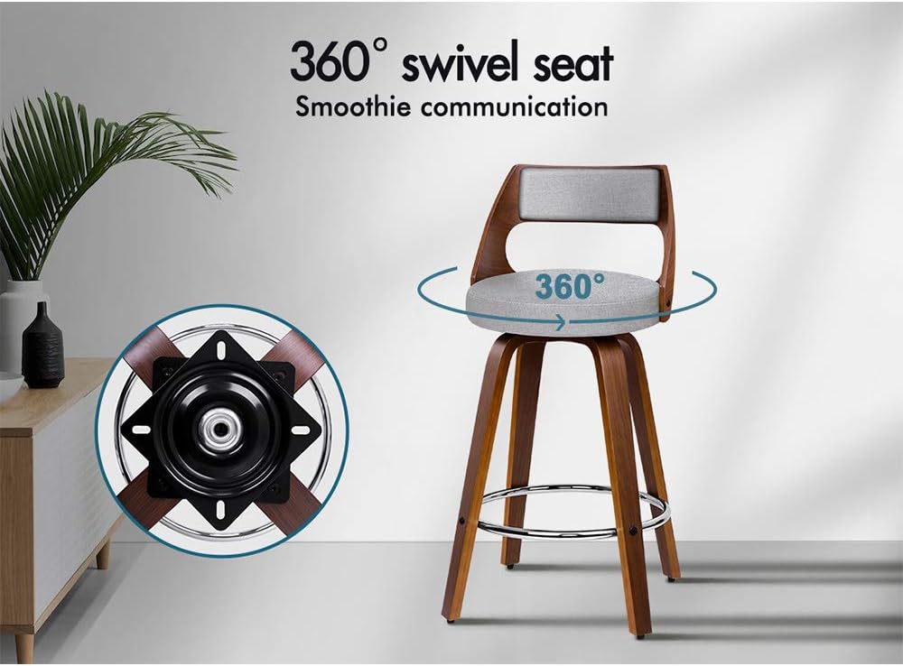 Home Bar Stools - مع مسند للقدمين وتسوية الساق القابلة