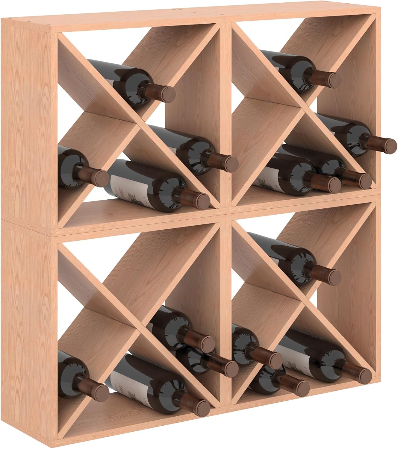 Home Bar Shelf - رف نبيذ بسعة 96 زجاجة، وحدة