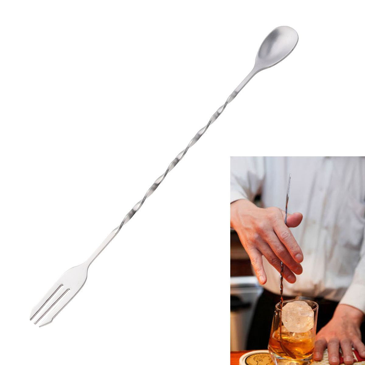 ملعقة خلط الكوكتيل من الفولاذ  - مراجعة Bar Spoon Twisted وسعره