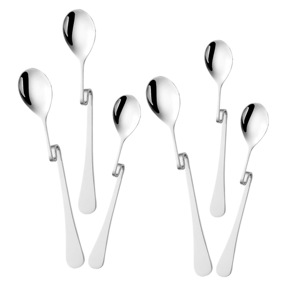6 قطع ملاعق قهوة من الفولاذ ال - مراجعة Bar Spoon Twisted وسعره