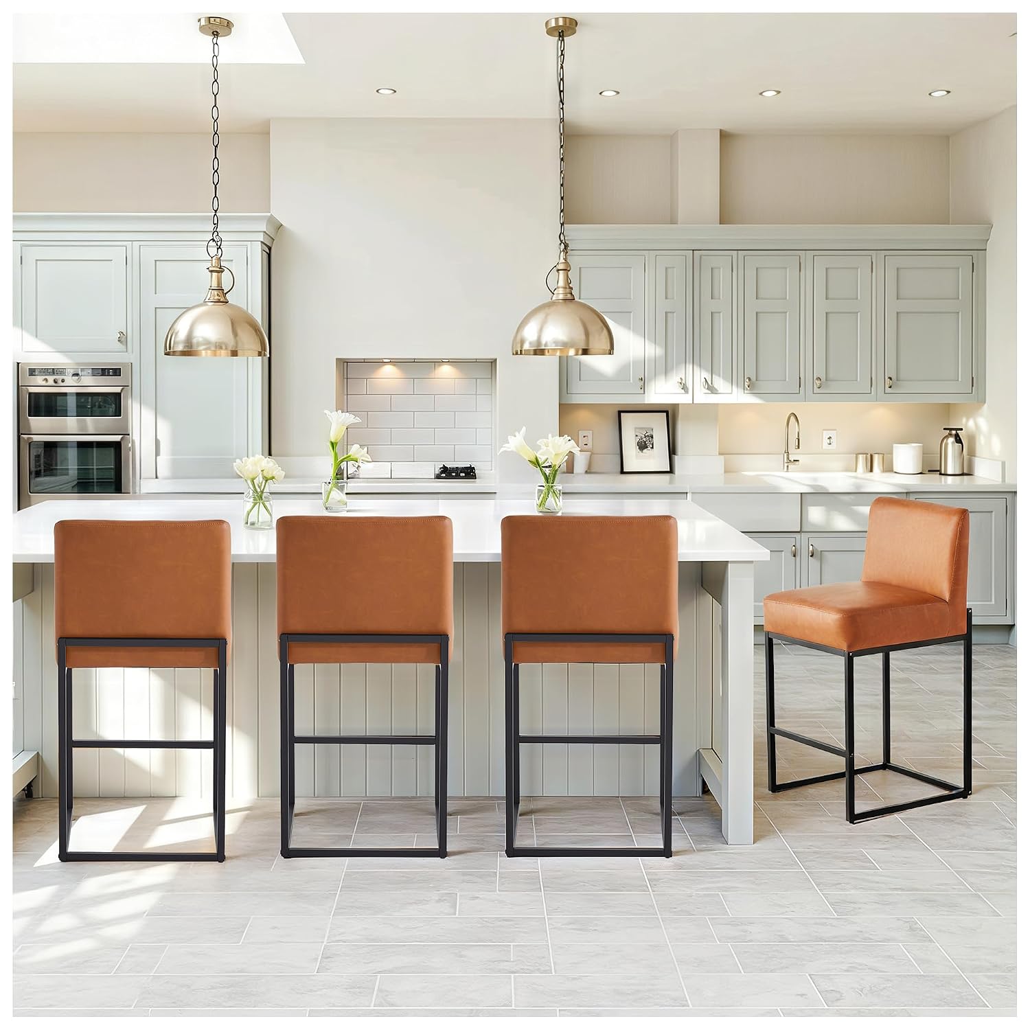 مجموعة من 4 كراسي بار حديثة من - مراجعة Home Bar Stools وسعره