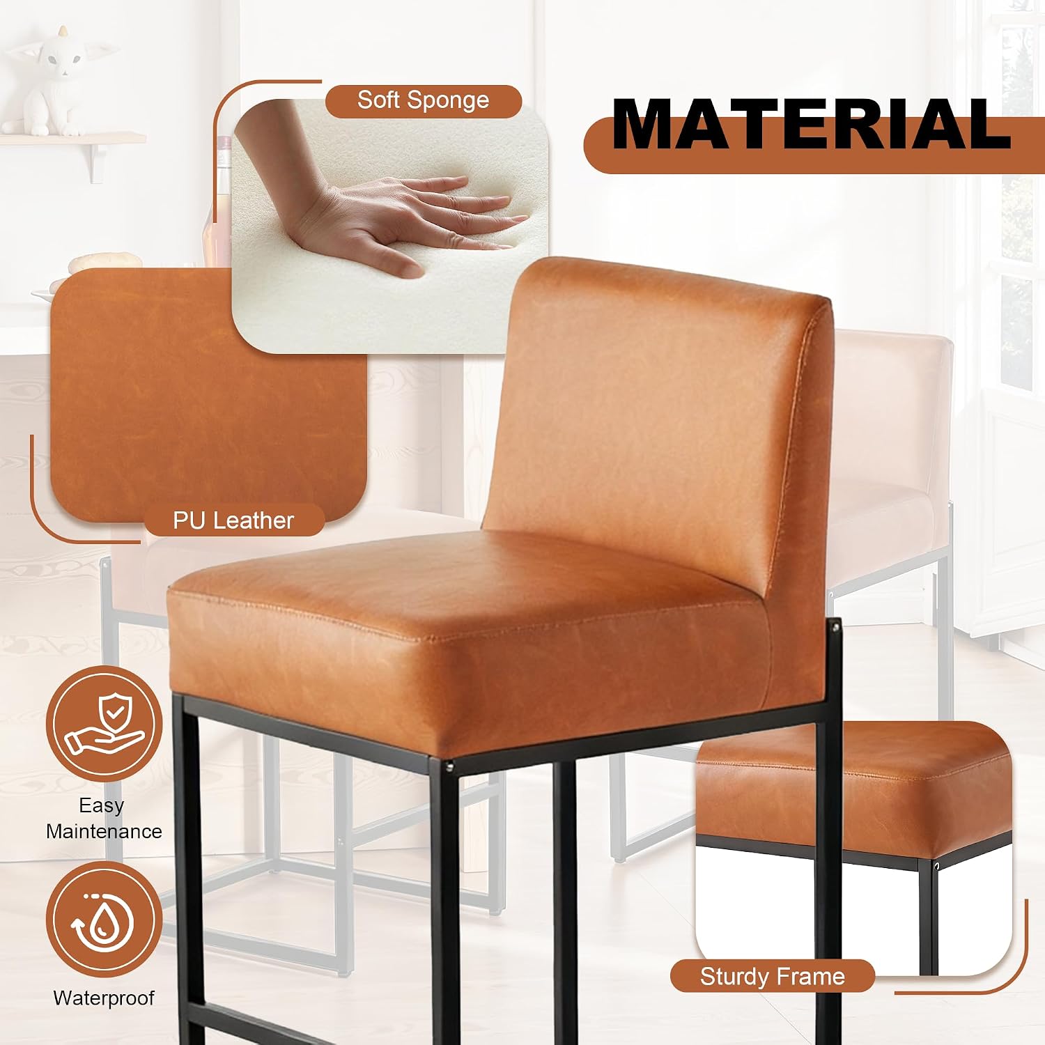 مجموعة من 4 كراسي بار حديثة من - مراجعة Home Bar Stools وسعره
