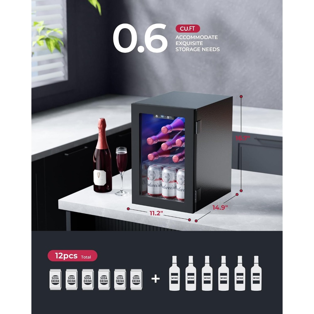 ثلاجة صغيرة تتسع لـ 24 علبة، م - مراجعة Home Bar Shelf وسعره