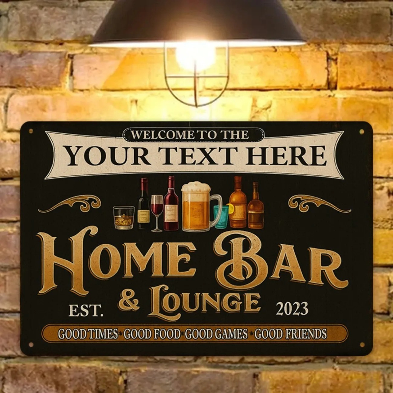 لافتة معدنية مخصصة للبار المنز - مراجعة Home Bar Lounge وسعره