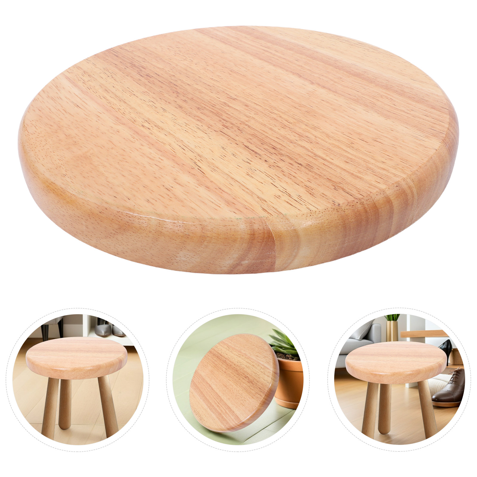 مقعد دائري خشبي بديل بسطح خشبي - مراجعة Home Bar Stools وسعره