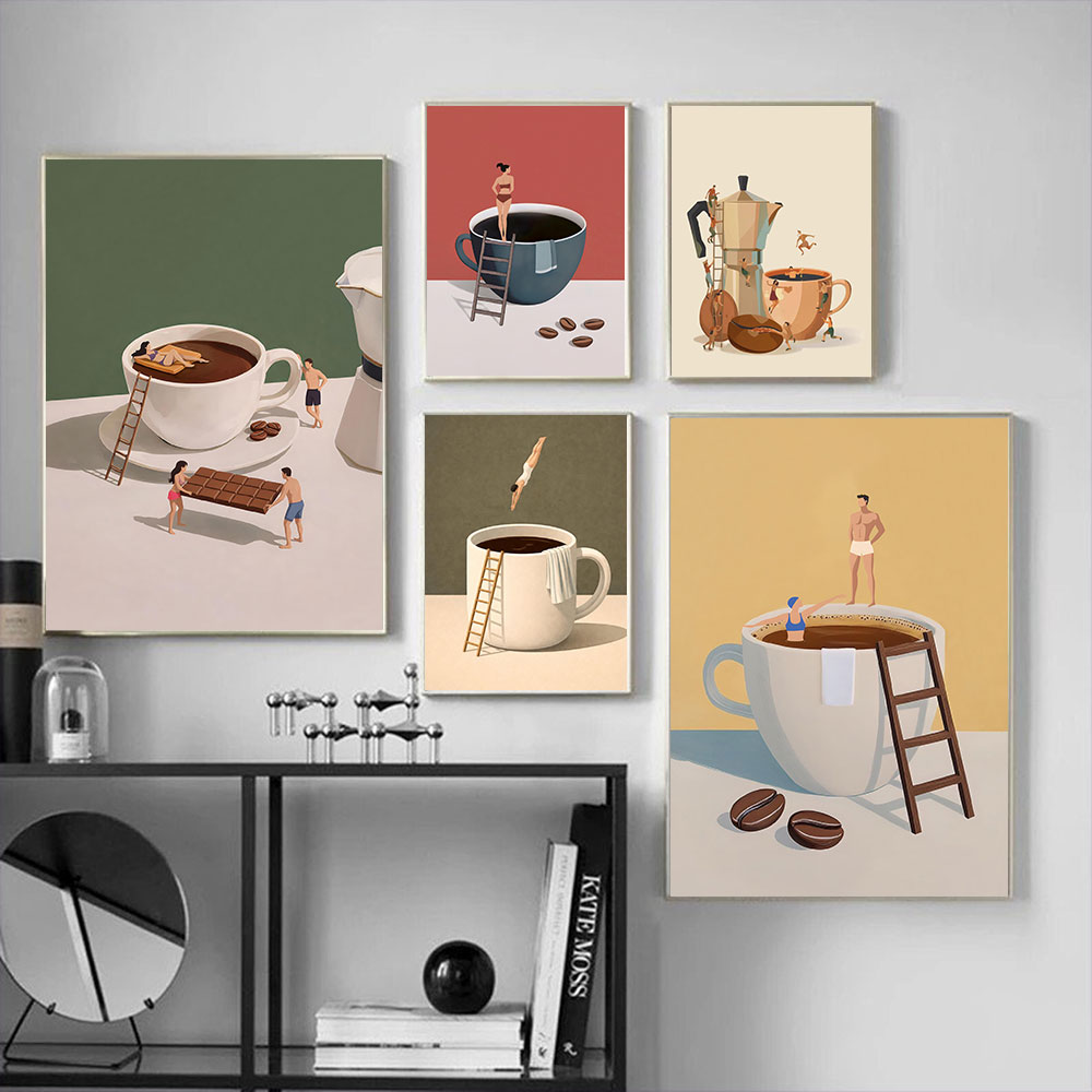 لوحة فنية بدون إطار لعشاق القه - مراجعة Home Bar And Coffee وسعره