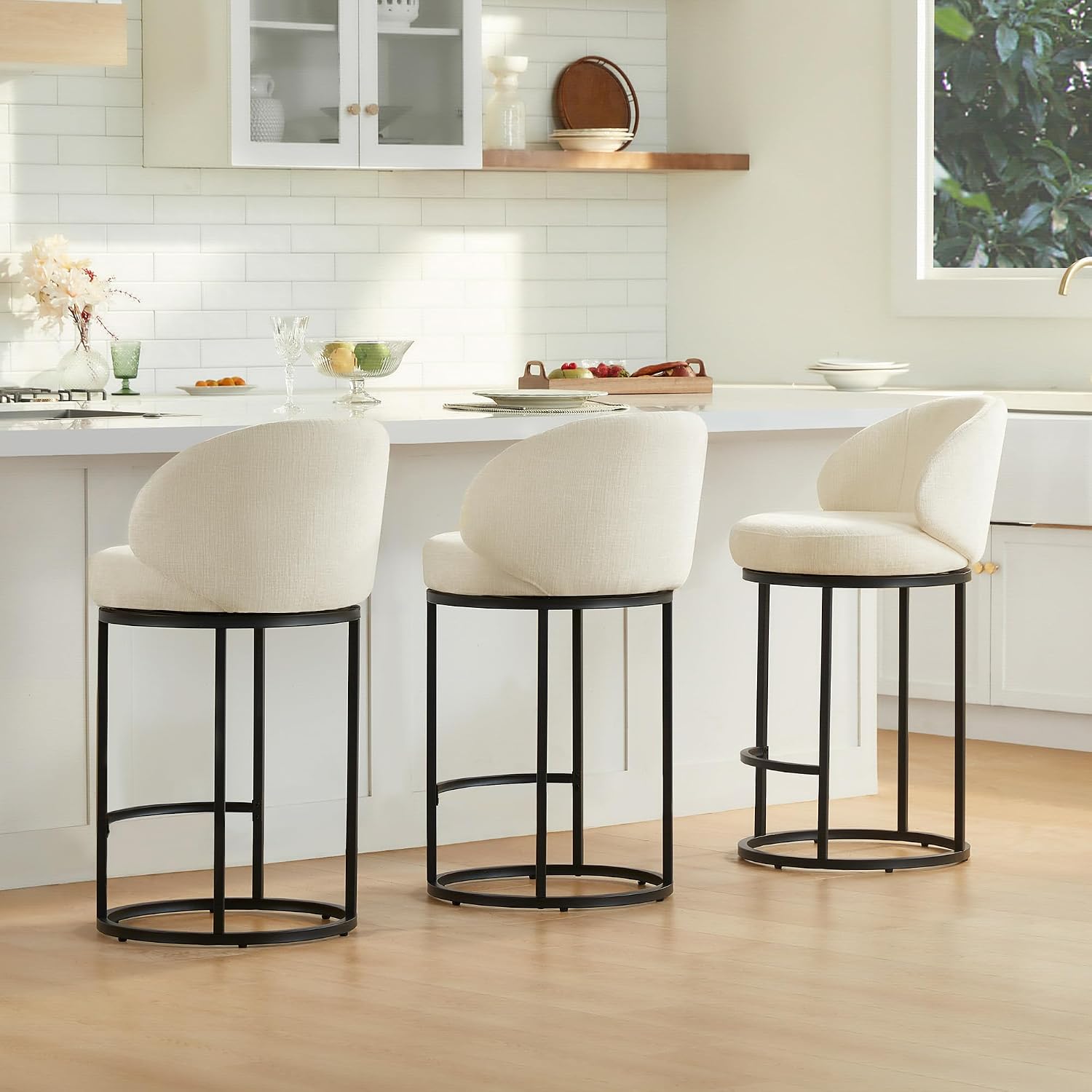 مجموعة من 3 كراسي بار دوارة مب - مراجعة Home Bar Stools وسعره