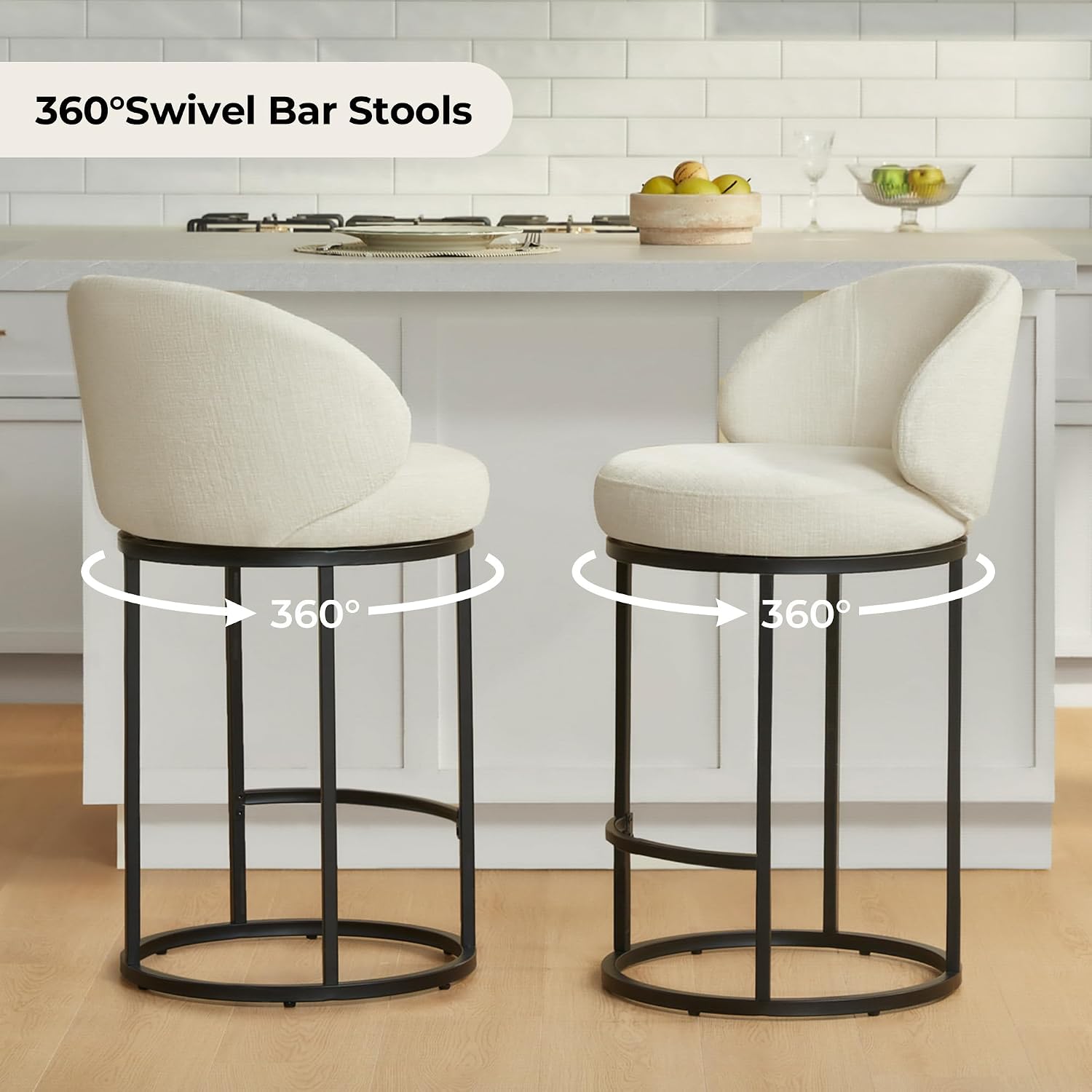 مجموعة من 3 كراسي بار دوارة مب - مراجعة Home Bar Stools وسعره