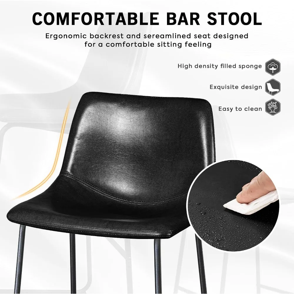 مجموعة كراسي بار من الجلد الصن - مراجعة Home Bar Stools وسعره