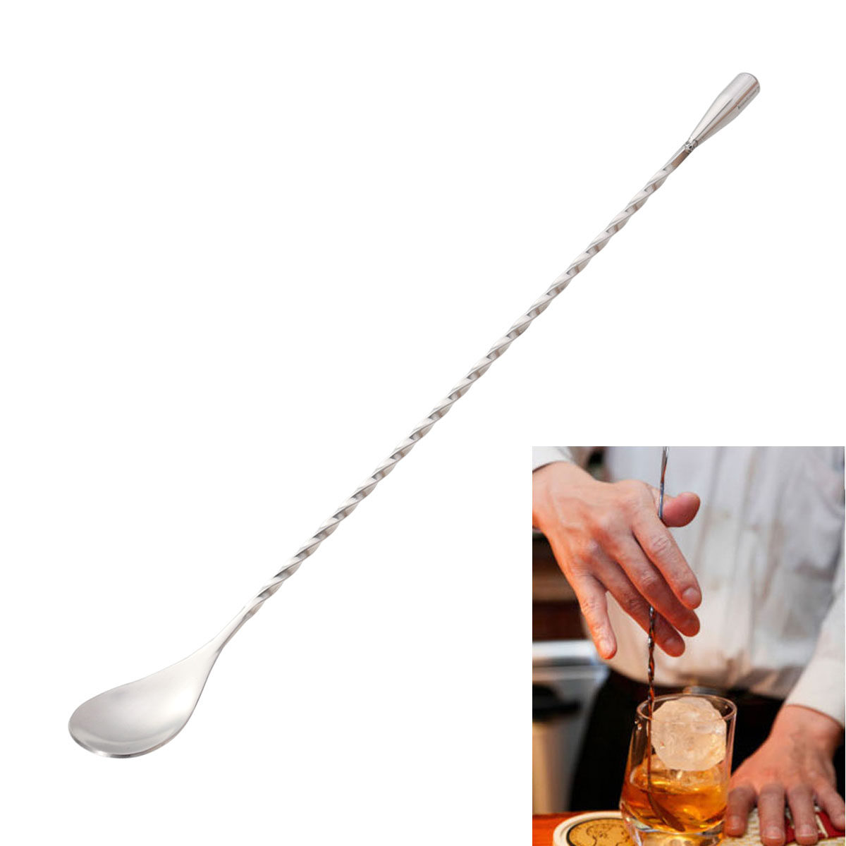 ملعقة بار ملتوية من الفولاذ ال - مراجعة Bar Spoon Twisted وسعره