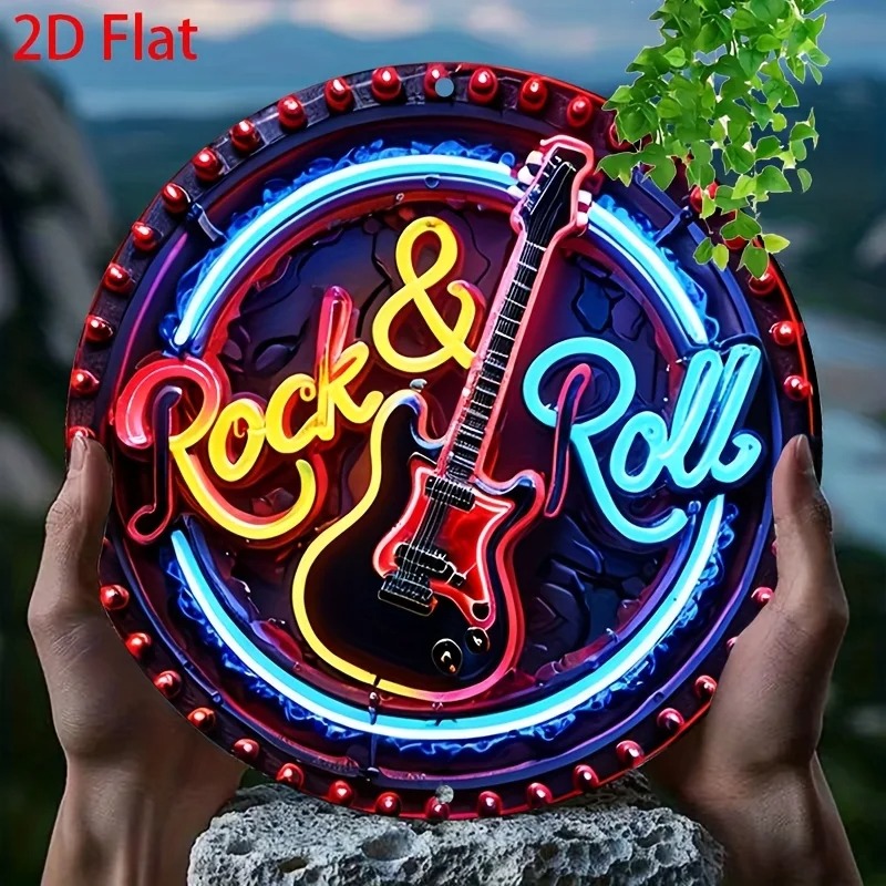 لافتة نيون بتصميم روك عتيق، زخ - مراجعة Home Bar Signs وسعره